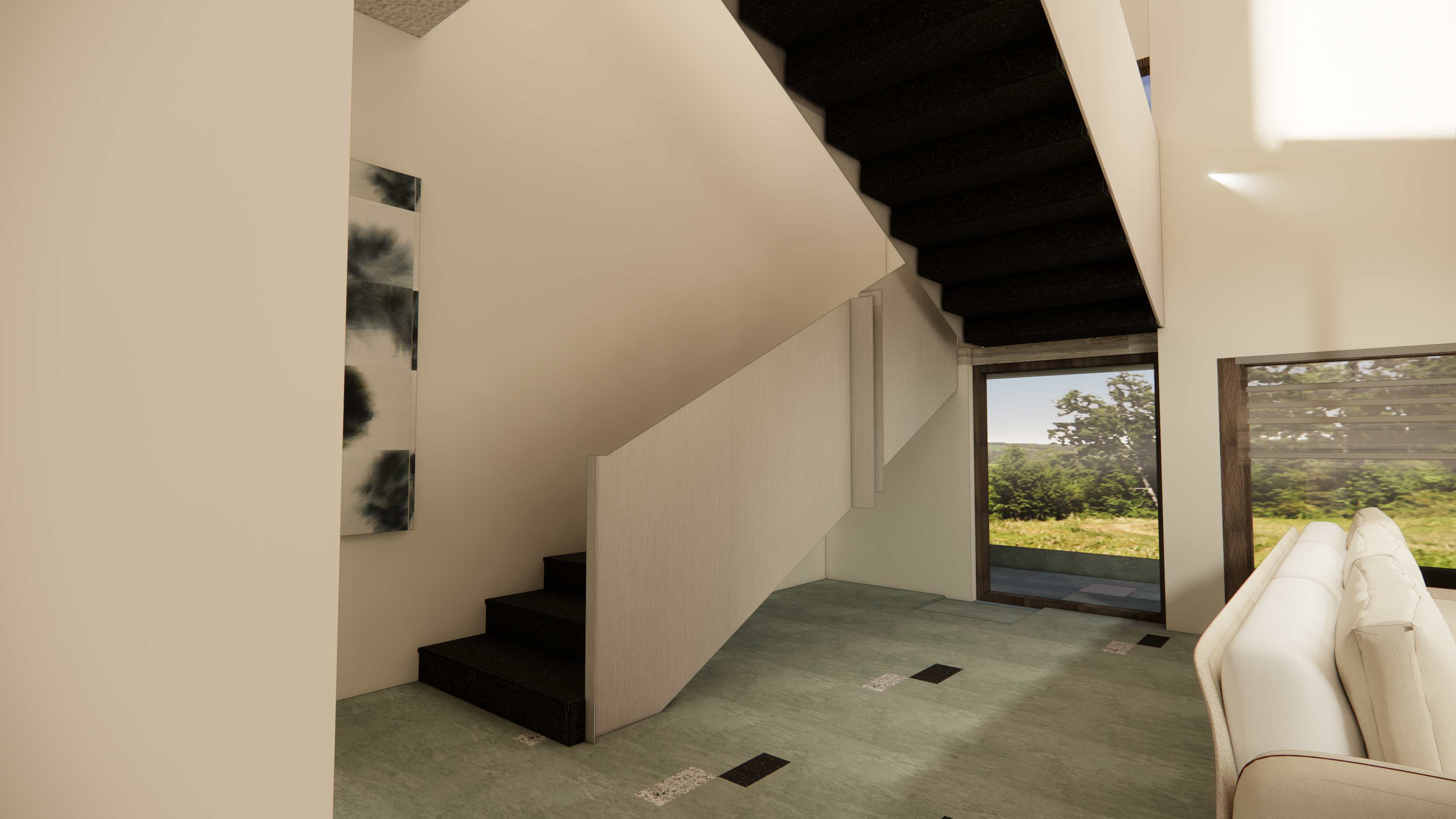 House on Mound - Stairway