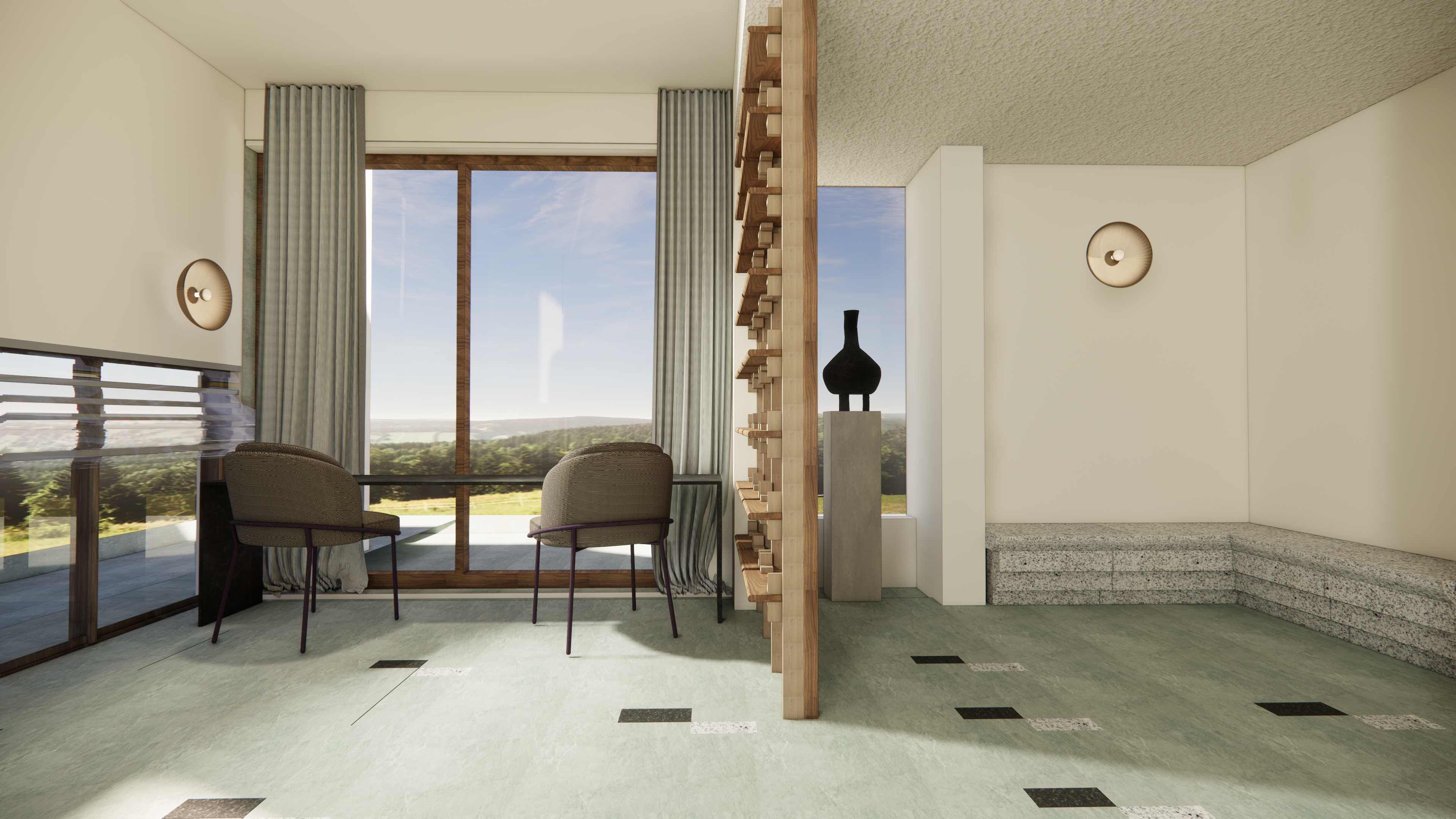 House on Mound - Exterior