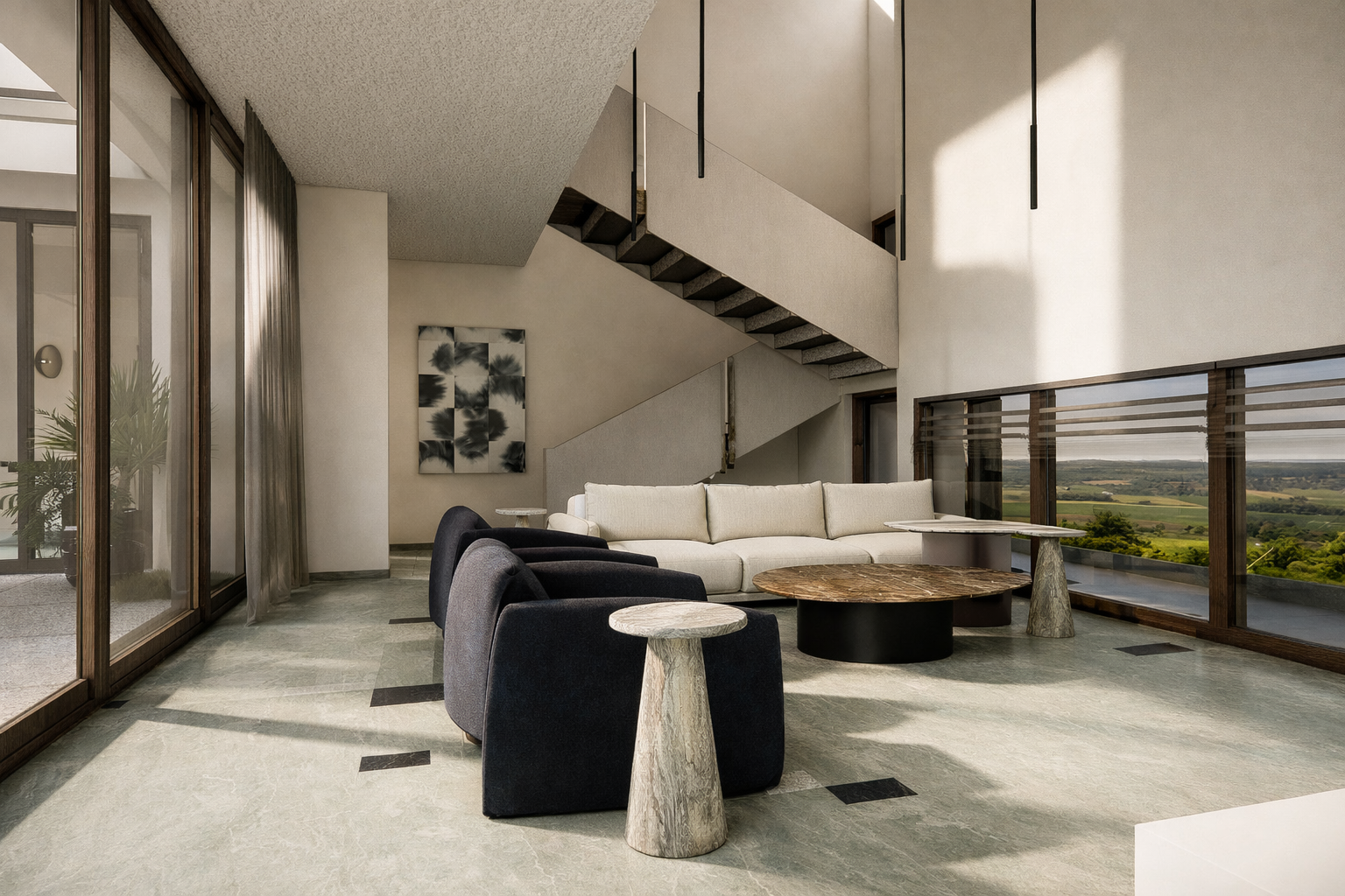 House on Mound - Interior